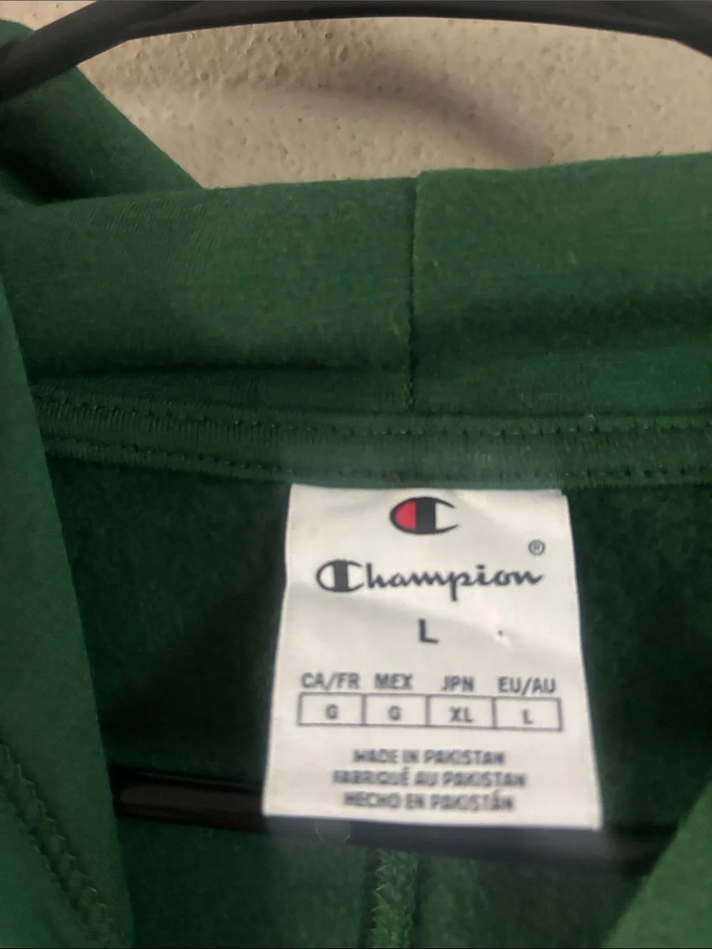 Champion Dark Green Hooded Sweatshirt